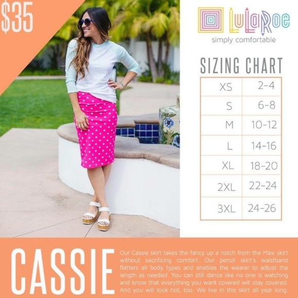 NWT Lularoe Cassie skirt - Picture 6 of 6